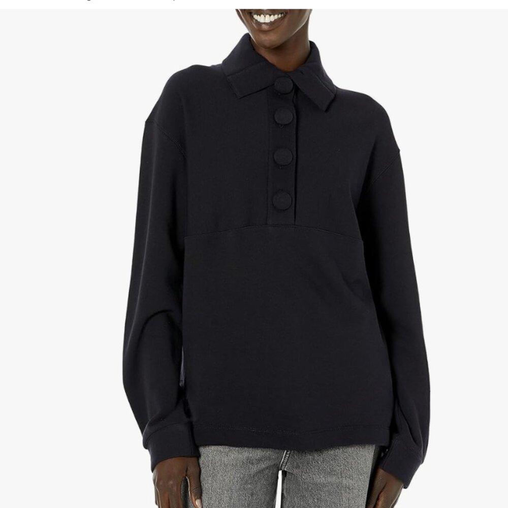 Rebecca Taylor Women's Terry Pullover | Marine Blue